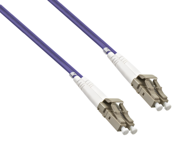DINIC LWL Kabel OM4, Patchkabel LC/LC Lichtwellenleiter Multimode