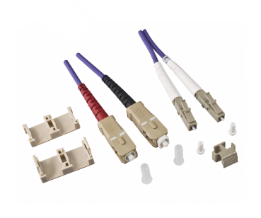 DINIC LWL Kabel OM4, Patchkabel LC/SC Lichtwellenleiter Multimode, 15m