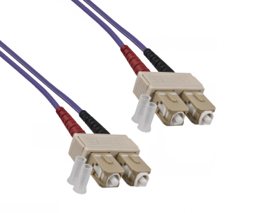 DINIC LWL Kabel OM4, Patchkabel SC/SC Lichtwellenleiter Multimode, 10m