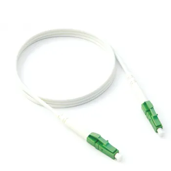 DINIC Anschlusskabel Glasfaser-Router, LC/APC - LC/APC, weiß, 1m