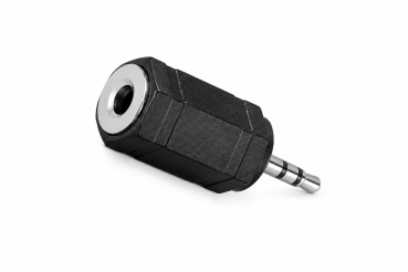 DINIC Audioadapter 2,5mm Stereo St. auf 3,5mm Bu. DINIC, schwarz