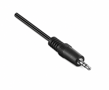 DINIC Audio-Video Kabel 3,5mm St. auf 2x Cinch St., Anschlusskabel RCA, schwarz