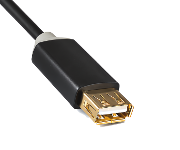 DINIC HQ USB 2.0 Verlängerung A Stecker auf Buchse, DINIC Monaco Range, schwarz, 2m