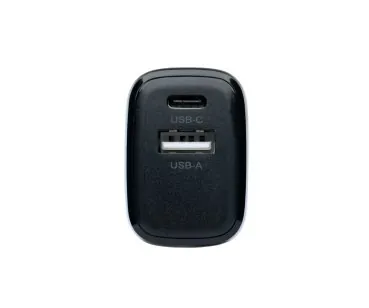 USB C+A Ladegerät/Netzteil 20W, PD, schwarz Power Delivery + QC 3.0, schwarz