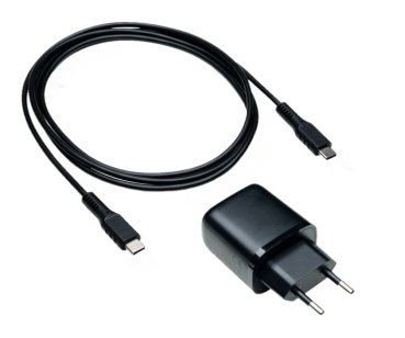DINIC USB PD/QC 3.0 Ladeadapter inkl. C-C Kabel, schwarz 20W, 3,6V~5,9V/3A; 6~9V/2A; 9V~12V/1,5A