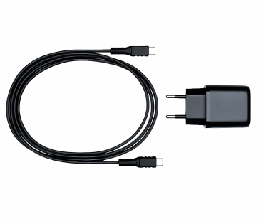 DINIC USB PD/QC 3.0 Ladeadapter inkl. C-C Kabel, schwarz 20W, 3,6V~5,9V/3A; 6~9V/2A; 9V~12V/1,5A