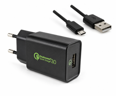 DINIC USB Q3 Charger, Ladeadapter inkl. USB Kabel, 1m