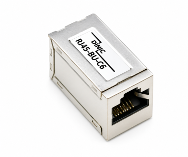 DINIC RJ45 Cat.6A / 5e Kupplung Buchse auf Buchse, Vollmetall