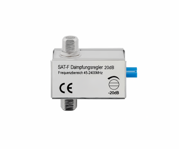 SAT-Dämpfungsregler 0 dB - 20 dB F-Stecker auf F-Stecker