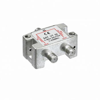 DINIC SAT-Verteiler für Satelliten-Anlagen, 2-fach, PB 5-2500 MHz, DINIC Polybag