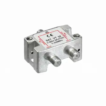 DINIC SAT-Verteiler für Satelliten-Anlagen, 2-fach, PB 5-2500 MHz, DINIC Polybag