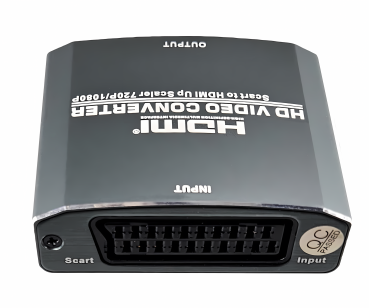 DINIC SCART-HDMI Adapter Video und Audio analog auf HDMI bis 1080p@60Hz, schwarz