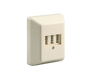 DINIC Telefon-Aufputzdose, N/F/F, Box für zwei Telefone und eine Nebenstelle