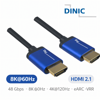 DINIC Premium HDMI 2.1 Kabel, 8k 60Hz, 4k 120Hz, 1m