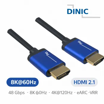 DINIC Premium HDMI 2.1 Kabel, 8k 60Hz, 4k 120Hz, 1m