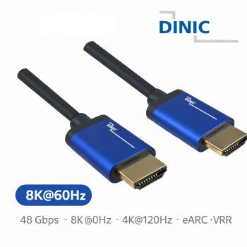 DINIC Premium HDMI 2.1 Kabel, 8k 60Hz, 4k 120Hz, 1m