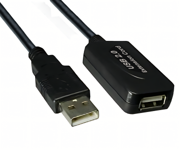 DINIC USB 2.0 Verlängerung AKTIV A Stecker auf Buchse, 5m