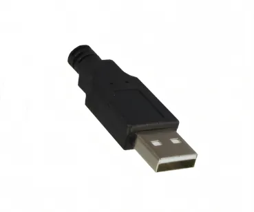 DINIC USB 2.0 Kabel A auf B St. rechts abgewinkelt, AWG 28/24, schwarz, 0,5m