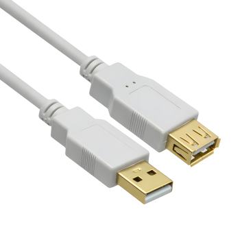 DINIC USB 2.0 HQ Verlängerung A St. auf A Bu., 2m