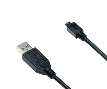 DINIC USB Kabel Micro B Stecker auf USB A Stecker, schwarz, DINIC Polybag, 0,5m