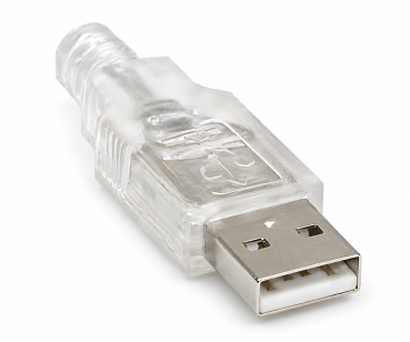 DINIC USB 2.0 Kabel A Stecker auf 5pin mini Stecker, AWG 28/26, transparent, DINIC Polybag, 2m