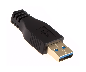 DINIC USB 3.0 Kabel A Stecker auf B Stecker, 3P AWG 28/1P AWG 24, vergoldete Kontakte, schwarz, 1m