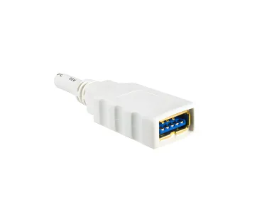 DINIC USB 3.0 Verlängerung A Stecker/Buchse, 2m 3P AWG 28/1P AWG 24, vergoldete Kontakte, weiß