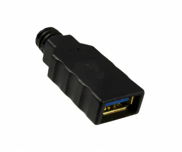 DINIC USB 3.0 Verlängerung A Stecker/Buchse, 3P AWG 28/1P AWG 24, schwarz, 2m