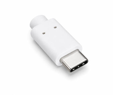 DINIC USB Adapter Typ C Stecker auf 3.0 A Buchse, weiß, DINIC Polybag, 0,2m