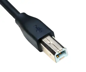 DINIC USB-C auf USB-B Druckerkabel, schwarz, (Printer/Scanner/MIDI) 2m