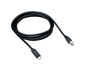 DINIC USB-C auf USB-B Druckerkabel, schwarz, (Printer/Scanner/MIDI) 2m
