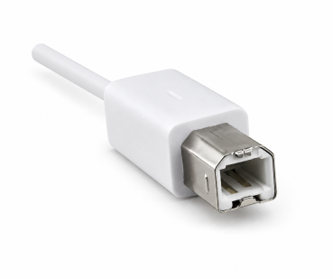 USB Kabel Typ C St. auf USB 2.0 B St.,2m, weiß. PB weiß