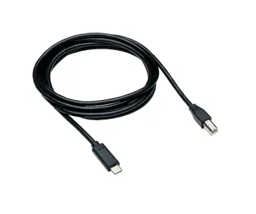 DINIC USB-C auf USB-B Druckerkabel, schwarz, (Printer/Scanner/MIDI) 3m