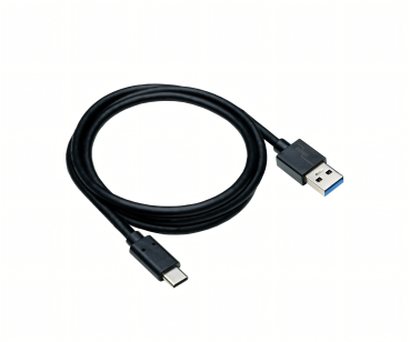 DINIC USB 3.1 Kabel Typ C - 3.0 A,  5 Gbps, 3A charging, schwarz, DINIC Polybag, 1m