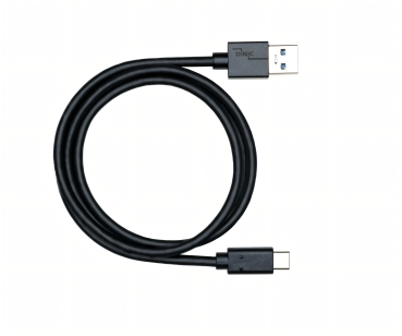 DINIC USB 3.1 Kabel Typ C - 3.0 A,  5 Gbps, 3A charging, schwarz, DINIC Polybag, 1m