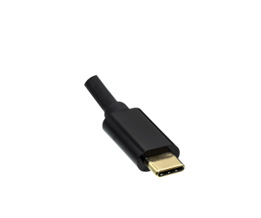 DINIC USB 3.2 Kabel Typ C St. auf DisplayPort St., 4K bei 60Hz, schwarz, Polybag, 2m