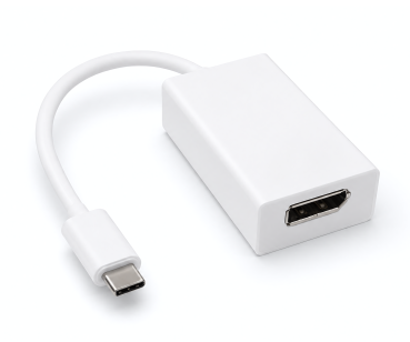 DINIC Adapter USB 3.2 Typ C Stecker/DisplayPort Buchse 4k bei 60Hz, weiß, DINIC Blister