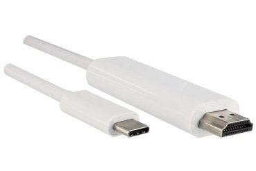 DINIC USB 3.1 Typ C auf HDMI 1m 4K2K@60Hz, HDCP, PS176, weiß