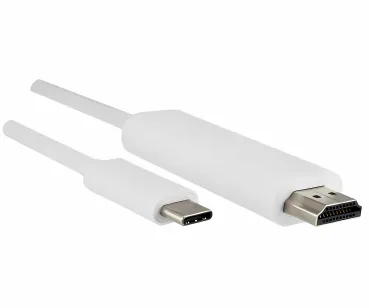 DINIC USB 3.2 Typ C auf HDMI, 4K2K@60Hz, HDR, HDCP, PS176, weiß,1m