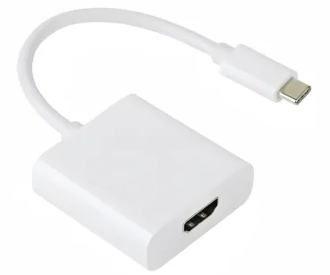 Adapter USB Typ C Stecker auf HDMI Buchse, 4K*2K@60Hz, HDR, DINIC Blister, weiß