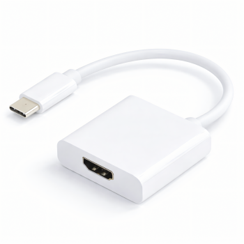 Adapter USB Typ C Stecker auf HDMI Buchse, 4K*2K@60Hz, HDR, DINIC Blister, weiß