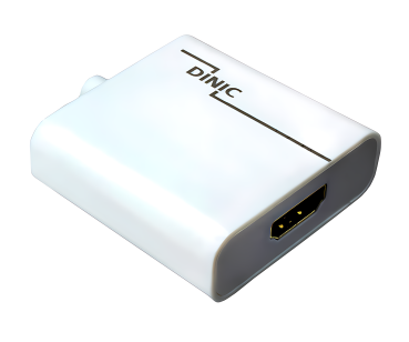 DINIC Adapter USB Typ C Stecker auf HDMI Buchse, 4K*2K@60Hz, HDR, weiß, DINIC Polybag
