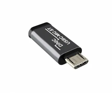 DINIC Adapter, Micro Stecker auf USB C Buchse Alu, space grau