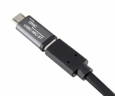 DINIC Adapter, Micro Stecker auf USB C Buchse Alu, space grau