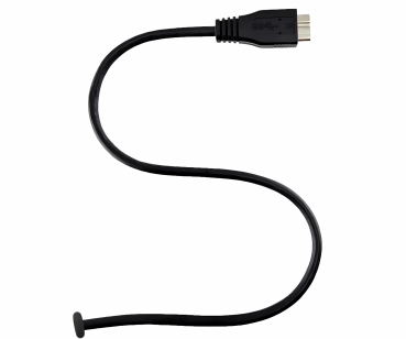 Kabel USB C auf USB 3.0 micro B, schwarz, 0,50m DINIC Polybag