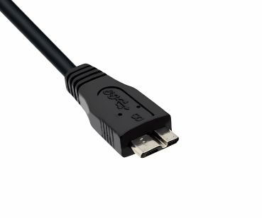 Kabel USB C auf USB 3.0 micro B, schwarz, DINIC Polybag, 0,50m