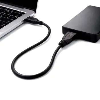 Kabel USB C auf USB 3.0 micro B, schwarz, DINIC Polybag, 0,50m