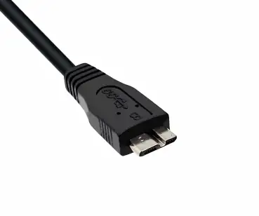 Kabel USB C auf USB 3.0 micro B, schwarz, DINIC Polybag, 2m