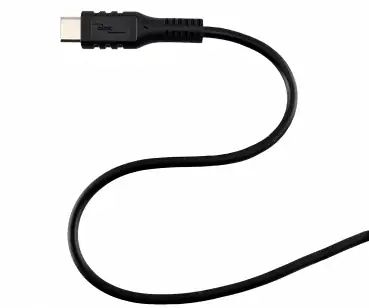 USB Typ C auf A Ladekabel, Polybag , schwarz, 3m USB Typ C auf A Stecker, 5V, 3A, OD: 4,5mm