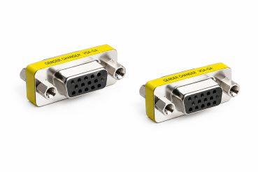 DINIC VGA Adapter/Gender Changer, 15-pol Buchse auf Buchse